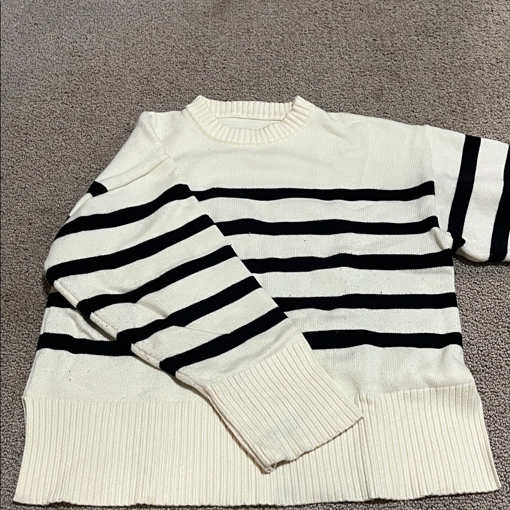 Striped Black and White Sweater